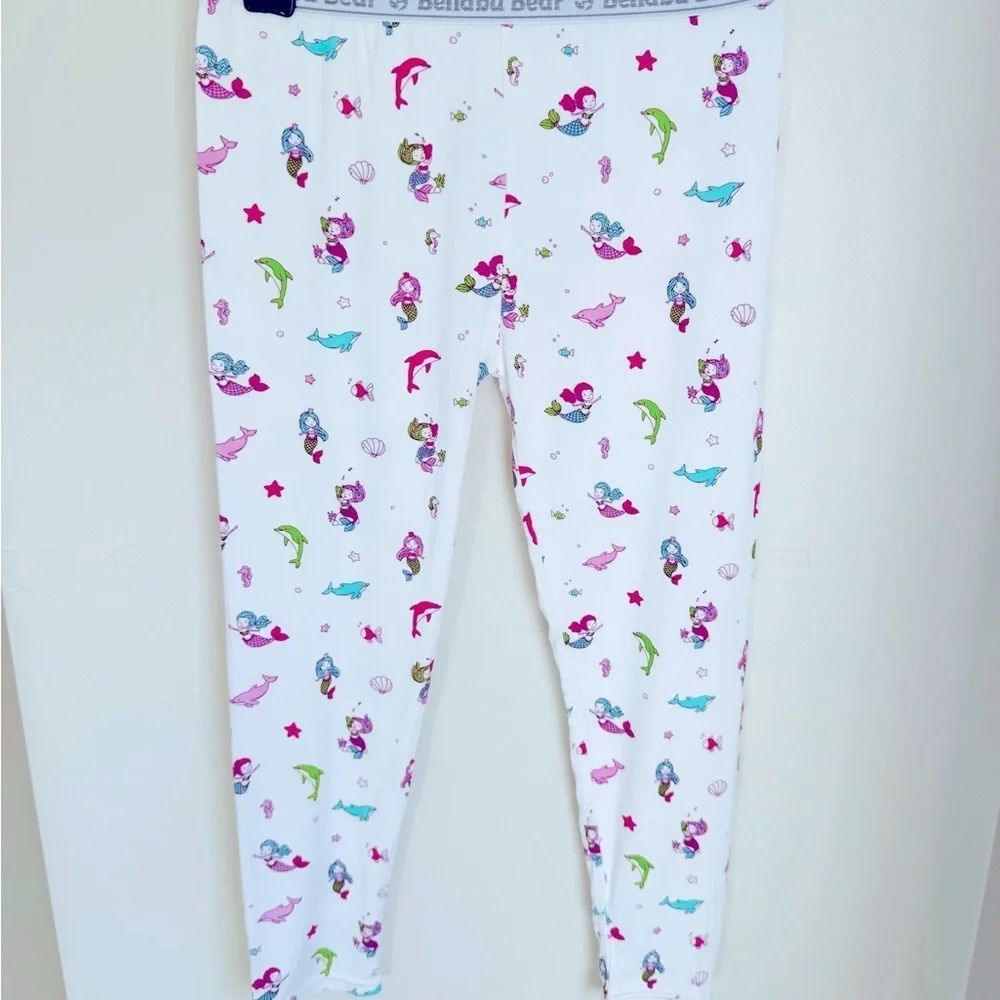 NWT Bellabu Bear Bamboo Mermaid Pajamas Set Size 6